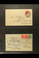 TRANSVAAL INTER PROVINCIALS 1910-12 Group Of Four Covers Bearing Various KEVII Tranvaal Issues Tied By Pretoria,... - Non Classificati