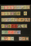 TRANSVAAL 1902-1909 MINT & USED COLLECTION On A Stock Page, Inc 1902 Mint Set To 5s, Plus Used Vals To 5s,... - Non Classés