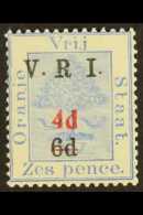 ORANGE RIVER COLONY 1900 4d On 6d On 6d Blue, No Stop After "R" In Overprint, SG 136, Never Hinged Mint. For More... - Non Classificati