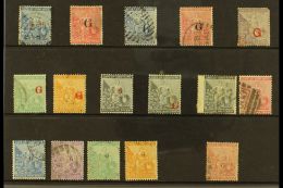 GRIQUALAND WEST 1874-1879 USED SELECTION On A Stock Card. A Most Useful Range With Various "G" Opts To 5s X2... - Zonder Classificatie