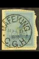 CAPE OF GOOD HOPE MAFEKING 1900 1d Pale Blue On Blue "Goodyear", SG 17, Fine Used On Piece With Almost Complete... - Ohne Zuordnung