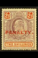 CAPE OF GOOD HOPE REVENUE - 1911 2s Purple & Orange, Ovptd "PENALTY" Barefoot 4, Never Hinged Mint. For More... - Ohne Zuordnung