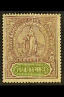 CAPE OF GOOD HOPE REVENUE 1898 7s6d Lilac & Green, Barefoot 136, Never Hinged Mint, Vertical Creases, Ink Mark... - Unclassified