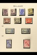 1937-52 FINE MINT KGVI COLLECTION In Mounts On Album Pages. Includes 1938-49 Set Of All Values, 1952 Definitive... - Seychelles (...-1976)