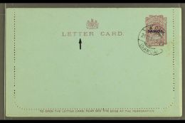 1914 LETTER CARD 1d Dull Claret On Blue, Inscription 94mm, H&G 1a, Cancelled To Order With Apia 21.11.14... - Samoa (Staat)