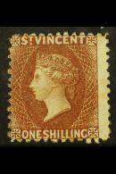 1869 1s Brown Perf 11 To 12½, SG 14, Mint Lightly Hinged Large Part OG. Cat £500 For More Images,... - St.Vincent (...-1979)