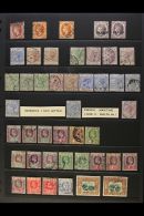 1860-1952 USED COLLECTION Presented On Stock Pages. Includes QV To 6d With Some Cancellation Interest Inc "Ship... - Ste Lucie (...-1978)