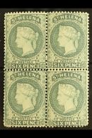 1884-94 6d Grey, SG 44, Fresh Mint Block Of Four. For More Images, Please Visit... - Isola Di Sant'Elena