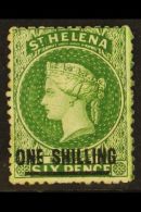 1864-90 1s Deep Green  Type C, SG 19, Fresh Unused For More Images, Please Visit... - Sint-Helena