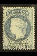 1864-80 6d Milky Blue Perf 14, SG 22, Fresh Mint. For More Images, Please Visit... - Saint Helena Island