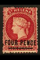 1864-80 4d Carmine Type B, SG 14, Fresh Mint. For More Images, Please Visit... - Saint Helena Island