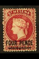 1864-80 4d Carmine (Type B) Perf 14 X 12½, SG 24, Mint With Part OG. For More Images, Please Visit... - St. Helena