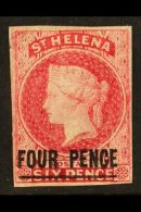 1863 4d Carmine, SG 5, Very Fresh Mint With Four Margins And Large Part Original Gum. For More Images, Please... - Sainte-Hélène