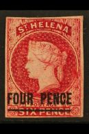 1863 4d Carmine, SG 5, Very Fine Mint For More Images, Please Visit... - Sint-Helena