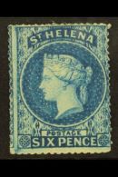 1861 6d Blue, SG 2, Clean Cut Perforation (nearer To Intermediate Than Rough), Fresh Mint With Good Colour And... - Isola Di Sant'Elena