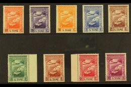 ST THOMAS & PRINCE ISLANDS 1938 Navigator Air Set (inscribed - S.TOME), SG 362/370, Fine Mint (9 Stamps) For... - Other & Unclassified