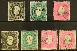 ST THOMAS & PRINCE ISLANDS 1892 NEWSPAPER Surcharged Complete Set Plus An Additional 20r With Green Opt, SG... - Andere & Zonder Classificatie
