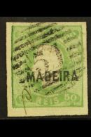 MADEIRA 1868 50r Green Imperf, SG 2, Fine Used With 4 Wide Margins For More Images, Please Visit... - Other & Unclassified