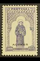 AZORES 1895 1000r Violet & Green, Afinsa 87, Very Fine Mint For More Images, Please Visit... - Autres & Non Classés