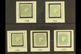 1853 50r GREEN REPRINTS. Complete Set Of Five Different Reprints Of The 1853 50r Green, Comprising 1863 & 1885... - Other & Unclassified