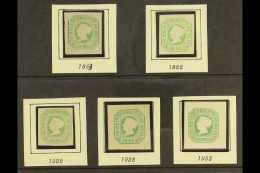 1853 50r GREEN REPRINTS. Complete Set Of Five Different Reprints Of The 1853 50r Green, Comprising 1863 & 1885... - Andere & Zonder Classificatie