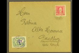 LOCAL TOWN POST PRZEDBORZ 1918 (15 Aug) Cover Bearing Austria 15h Feldpost Stamp Tied By "K.u.K. Etappenpostamt... - Autres & Non Classés