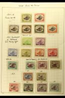 1907-1941 MINT COLLECTION In Hingeless Mounts On A Two-sided Page, ALL DIFFERENT, Inc 1907-10 Vals To 1s Wmk... - Papua Nuova Guinea
