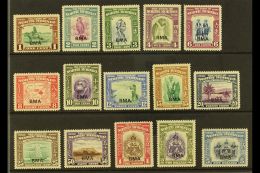 1945 "BMA" Overprints Complete Set, SG 320/34, Very Fine Mint, Very Fresh. (15 Stamps) For More Images, Please... - Borneo Del Nord (...-1963)