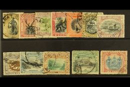 1897-02 Pictorials Set (one Of Each Value) Complete, SG 92/109, Fine Used (12 Stamps) For More Images, Please... - Borneo Del Nord (...-1963)