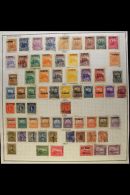 TELEGRAPH STAMPS 1891-1921 ATTRACTIVE COLLECTION On Leaves, Mint & Used Mostly All Different, Inc 1891 Set To... - Nicaragua