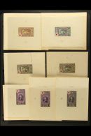 CURACAO PROOFS 1944 Red Cross Charity Stamps, Includes Master Die Proofs Of 10c+10c, 15c+15c, 50c+100c Plus Two... - Other & Unclassified