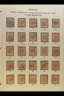 POSTMARKS - NUMERAL CANCELS Collection On 1872-91 William III Stamps (range To 2g50c) And 1876 Numeral Stamps,... - Altri & Non Classificati