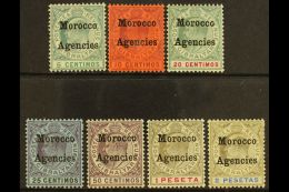 1903-05 KEVII (Gibraltar) Opt'd Set, SG 17/23, Fine Mint (7 Stamps) For More Images, Please Visit... - Other & Unclassified