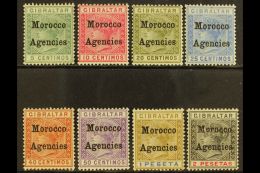 1899 QV (Gibraltar) Opt'd Set, SG 9/16, Fine Mint (8 Stamps) For More Images, Please Visit... - Andere & Zonder Classificatie