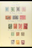 LOCAL POSTS 1893-1913 ALL DIFFERENT COLLECTION On Leaves, Inc Mazagan-Marrakech 1893-95 10c Perf 11 NHM, 1897 10c... - Altri & Non Classificati