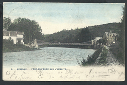 +++ CPA - AYWAILLE - Pont Suspendu Sur L'Amblève   // - Aywaille