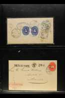 1887-1895 NUMERAL ISSUES ON COVERS. An Interesting Collection On Stock Pages, Inc Some With Multiple Frankings,... - Mexique