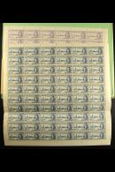 1946 Victory Set, SG 264/65, In COMPLETE SHEETS OF SIXTY, Never Hinged Mint. The 20c Sheet With "Flag On Tower"... - Mauricio (...-1967)