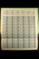 1946 Victory Set, SG 264/65, In COMPLETE SHEETS OF SIXTY, Never Hinged Mint. The 20c Sheet With "Flag On Tower"... - Mauritius (...-1967)