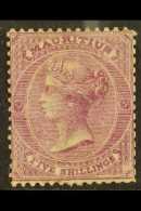 1863-72 5s Rosy Mauve Wmk Crown CA, SG 71, Mint With Slightly Trimmed Perfs, Cat £275. For More Images,... - Maurice (...-1967)