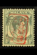 GENERAL ISSUES 1942 (3 Apr) 8c Grey Of Straits Settlements With Red Overprint With OVERPRINT INVERTED, SG J151... - Sonstige & Ohne Zuordnung