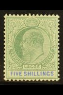 1904 5s Green & Blue, SG 52, Fine Mint, Fresh. For More Images, Please Visit... - Nigeria (...-1960)