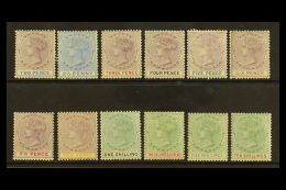 1887-1902 Complete Set, SG 30/41, Fine Mint, Fresh. (12 Stamps) For More Images, Please Visit... - Nigeria (...-1960)