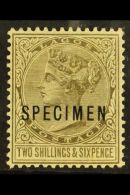 1884-86 2s6d Olive-black With "SPECIMEN" Overprint, SG 27s, Fine Mint, Scarce. For More Images, Please Visit... - Nigeria (...-1960)