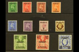 1948-49 KGVI Surcharged Set, SG 64/73a, Very Fine Mint (11 Stamps) For More Images, Please Visit... - Koeweit