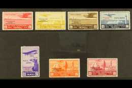 TRIPOLITANIA 1934 Oasis Flight Air Set, Sass S32, SG 197/201 & E202/203, Very Fine Lightly Hinged Mint (7... - Other & Unclassified