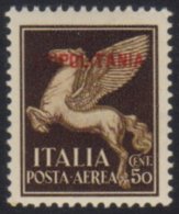 TRIPOLITANIA 1930 50c Brown 'Pegasus' Air, Sass 8, Never Hinged Mint,  Signed A. Diena Cat €250 (£210) ... - Other & Unclassified
