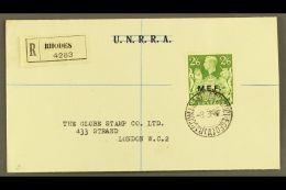 RHODES 1947 2s 6d Green MEF, SG M19, British Occupation Of Former Italian Colonies, Tied By "Raccomandata Ass Rodi... - Other & Unclassified