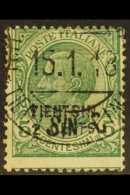 OFFICES IN CHINA TIENTSIN 1917 2c On 5c Green, Sass 1, Fine Used With Tientsin Cina 15.1.18 Cds Cancel. For More... - Andere & Zonder Classificatie