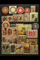CINDERELLAS 1870's-1930's Interesting Collection/accumulation In Packets & On Pages, Inc Delandre Labels,... - Unclassified